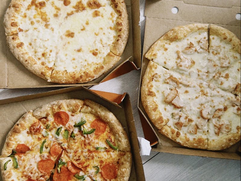 BBQ Chicken Ranch pizza with smoky toppings